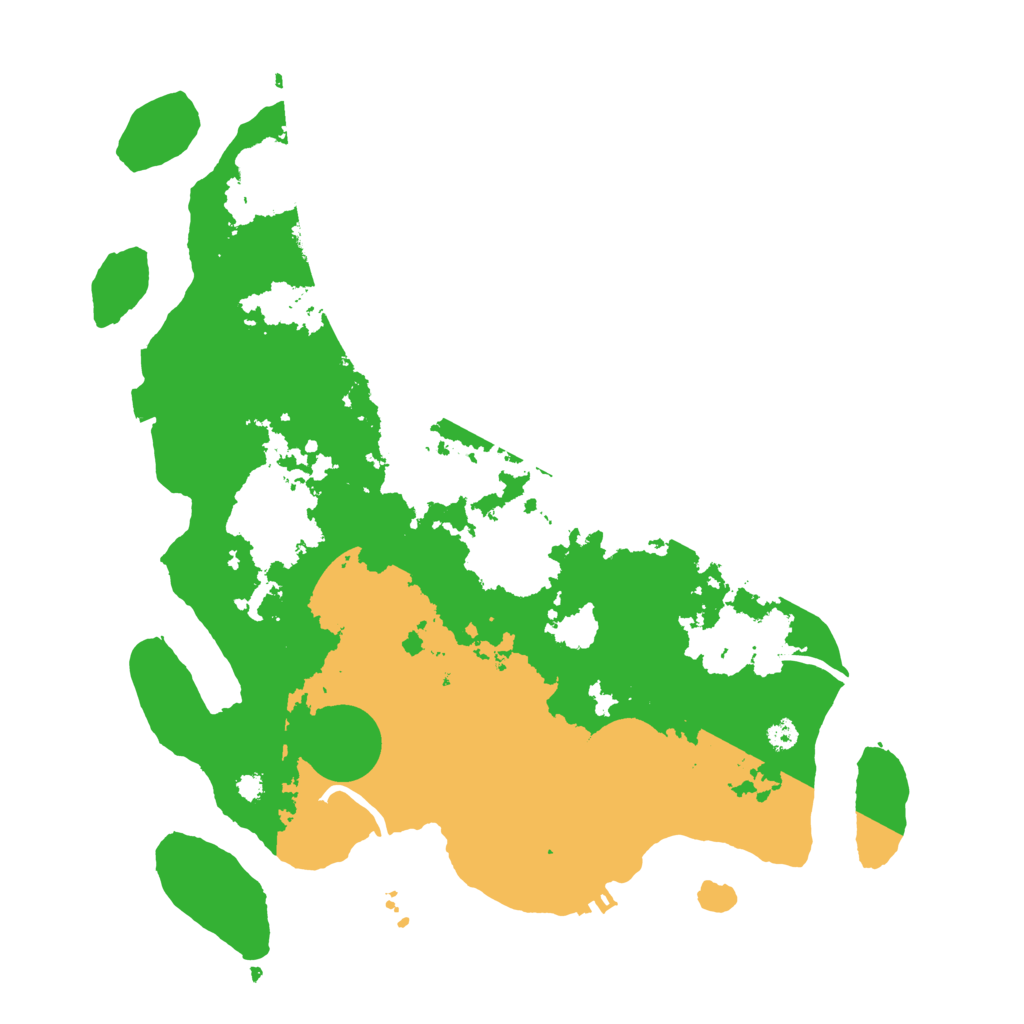 Biome Rust Map: Procedural Map, Size: 3500, Seed: 531927642