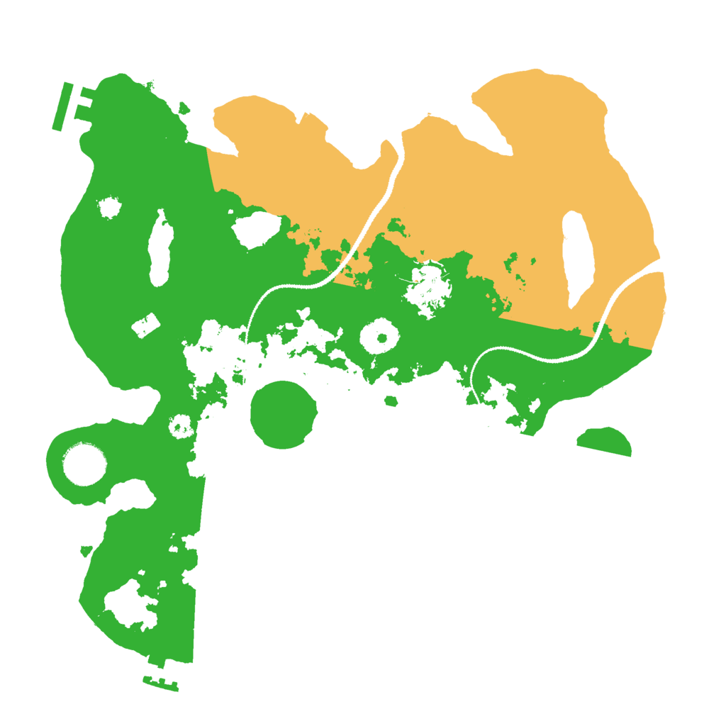 Biome Rust Map: Procedural Map, Size: 3000, Seed: 638593839