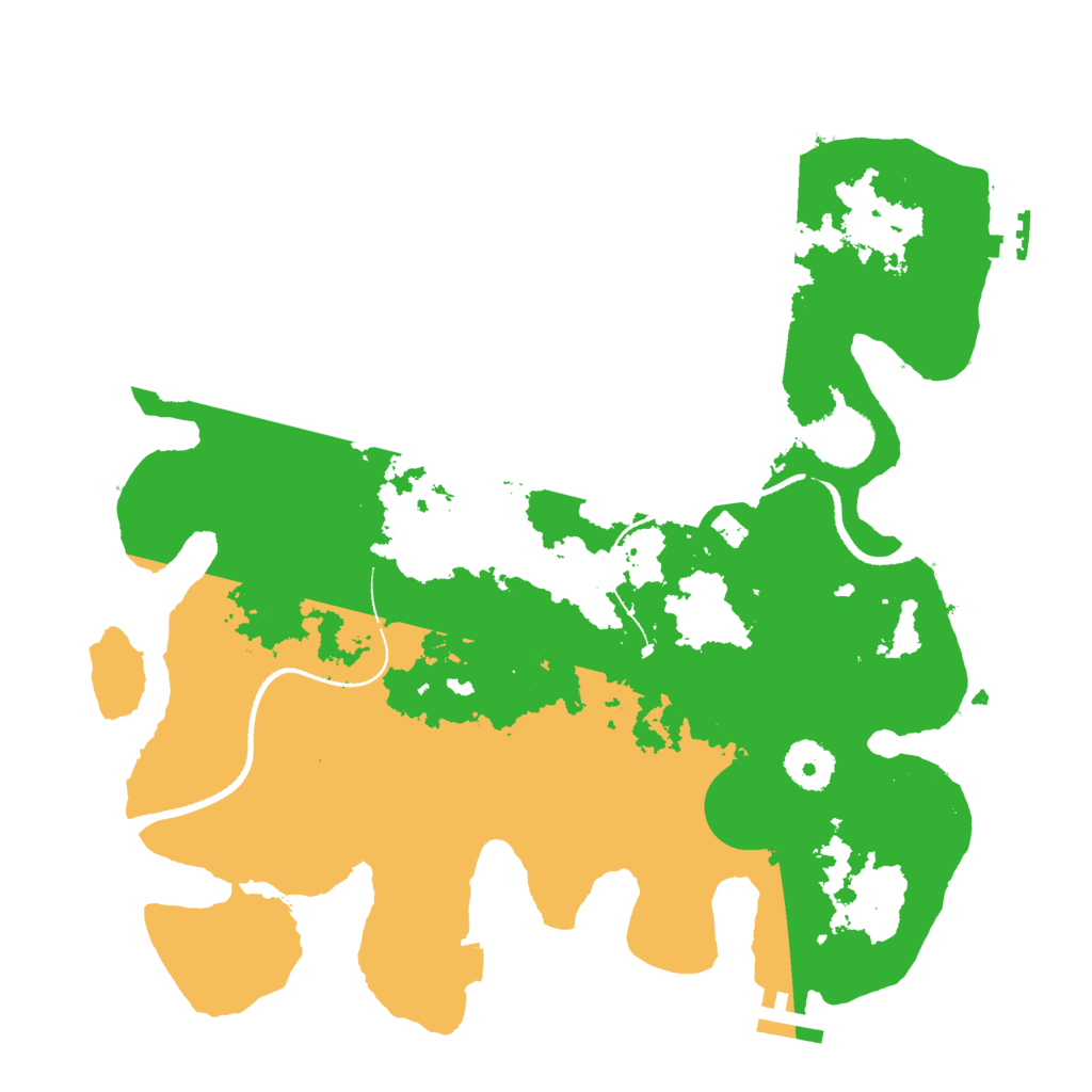 Biome Rust Map: Procedural Map, Size: 3333, Seed: 58974