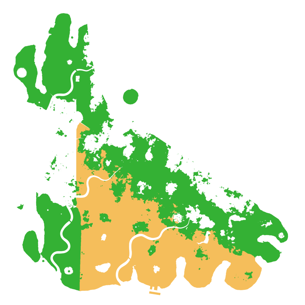 Biome Rust Map: Procedural Map, Size: 5500, Seed: 234845