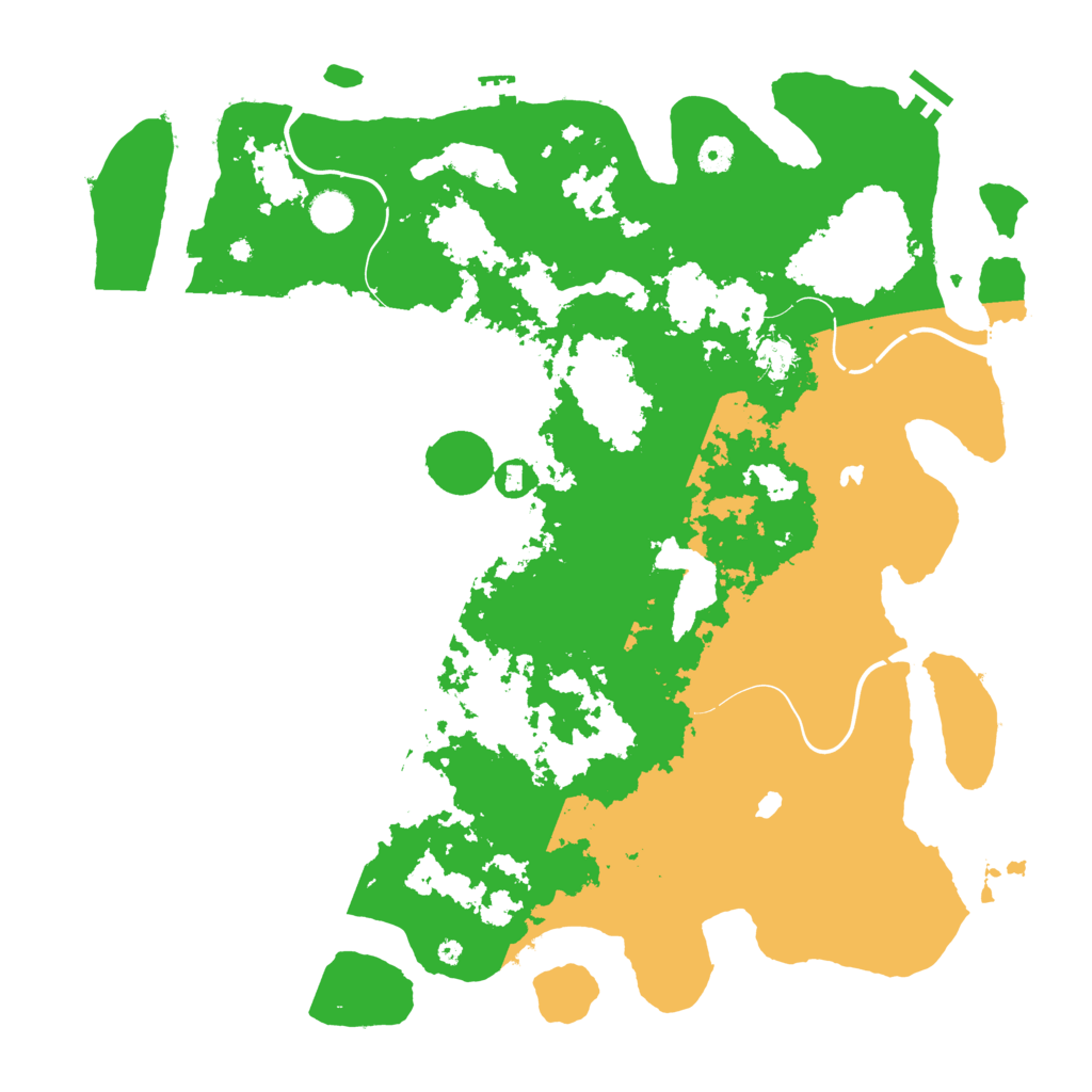 Biome Rust Map: Procedural Map, Size: 4500, Seed: 2034424609