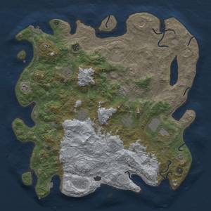 Thumbnail Rust Map: Procedural Map, Size: 4500, Seed: 1046587472, 18 Monuments