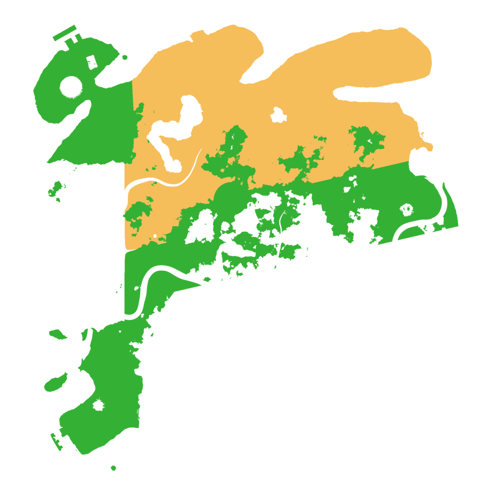 Biome Rust Map: Procedural Map, Size: 4000, Seed: 55570353
