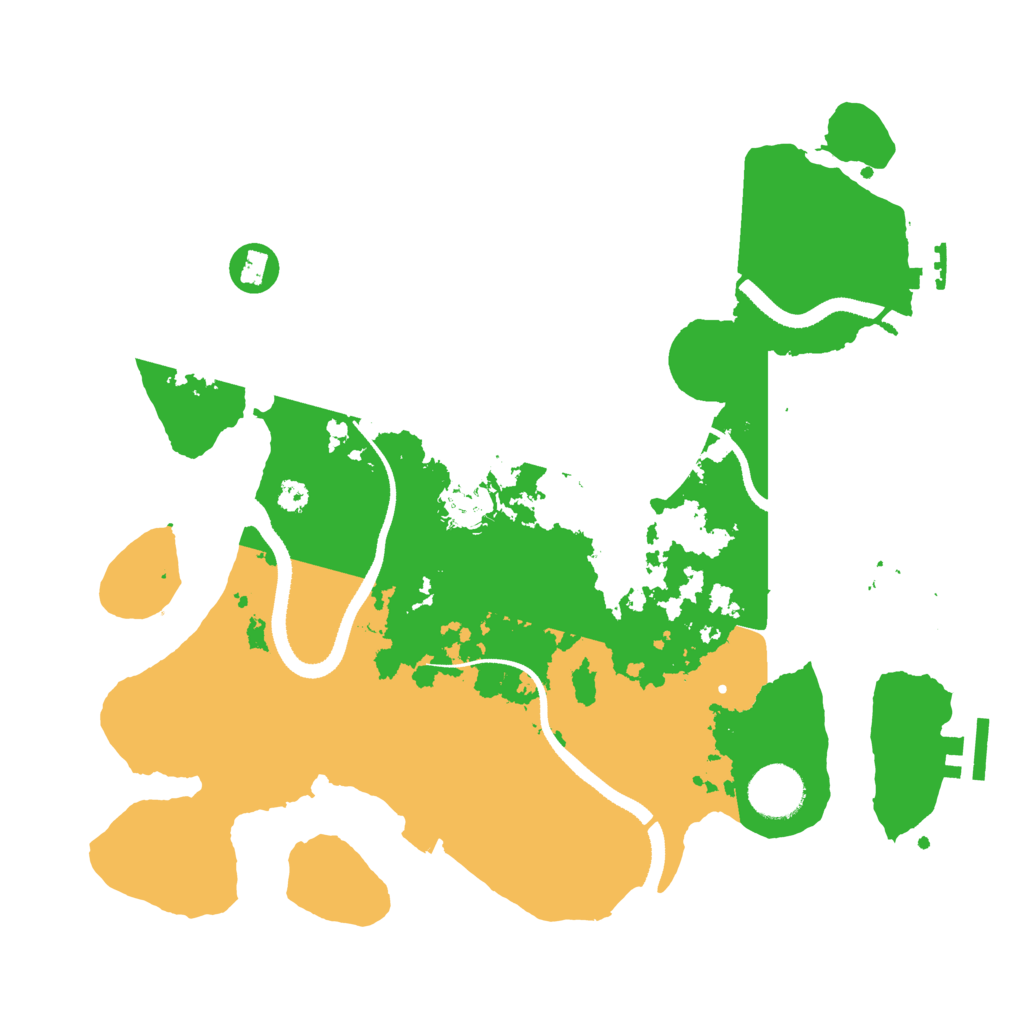 Biome Rust Map: Procedural Map, Size: 3333, Seed: 98619267