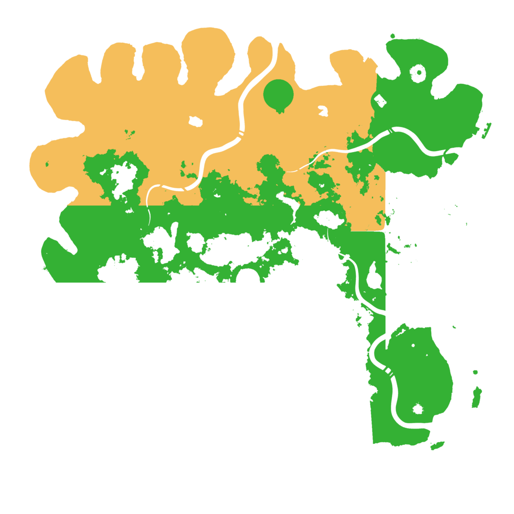 Biome Rust Map: Procedural Map, Size: 4500, Seed: 1201521172