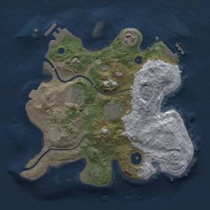 Thumbnail Rust Map: Procedural Map, Size: 2700, Seed: 3460258, 10 Monuments