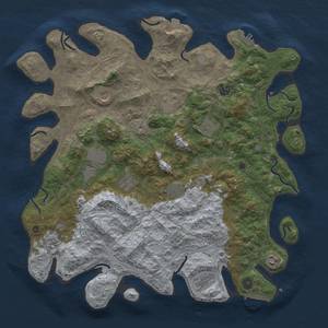 Thumbnail Rust Map: Procedural Map, Size: 4500, Seed: 1603410463, 19 Monuments
