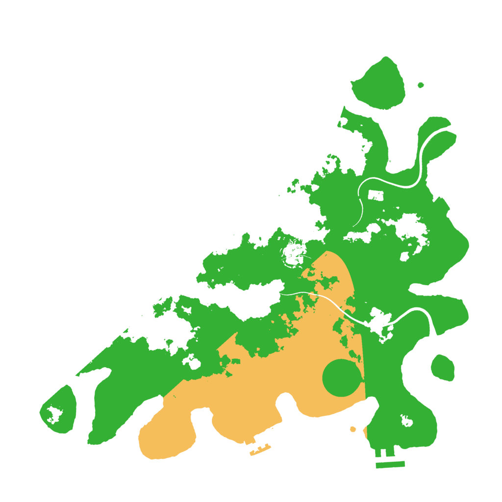 Biome Rust Map: Procedural Map, Size: 3500, Seed: 1968694668