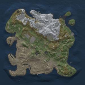 Thumbnail Rust Map: Procedural Map, Size: 3500, Seed: 665478, 16 Monuments