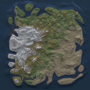 Thumbnail Rust Map: Procedural Map, Size: 4500, Seed: 651472537, 18 Monuments