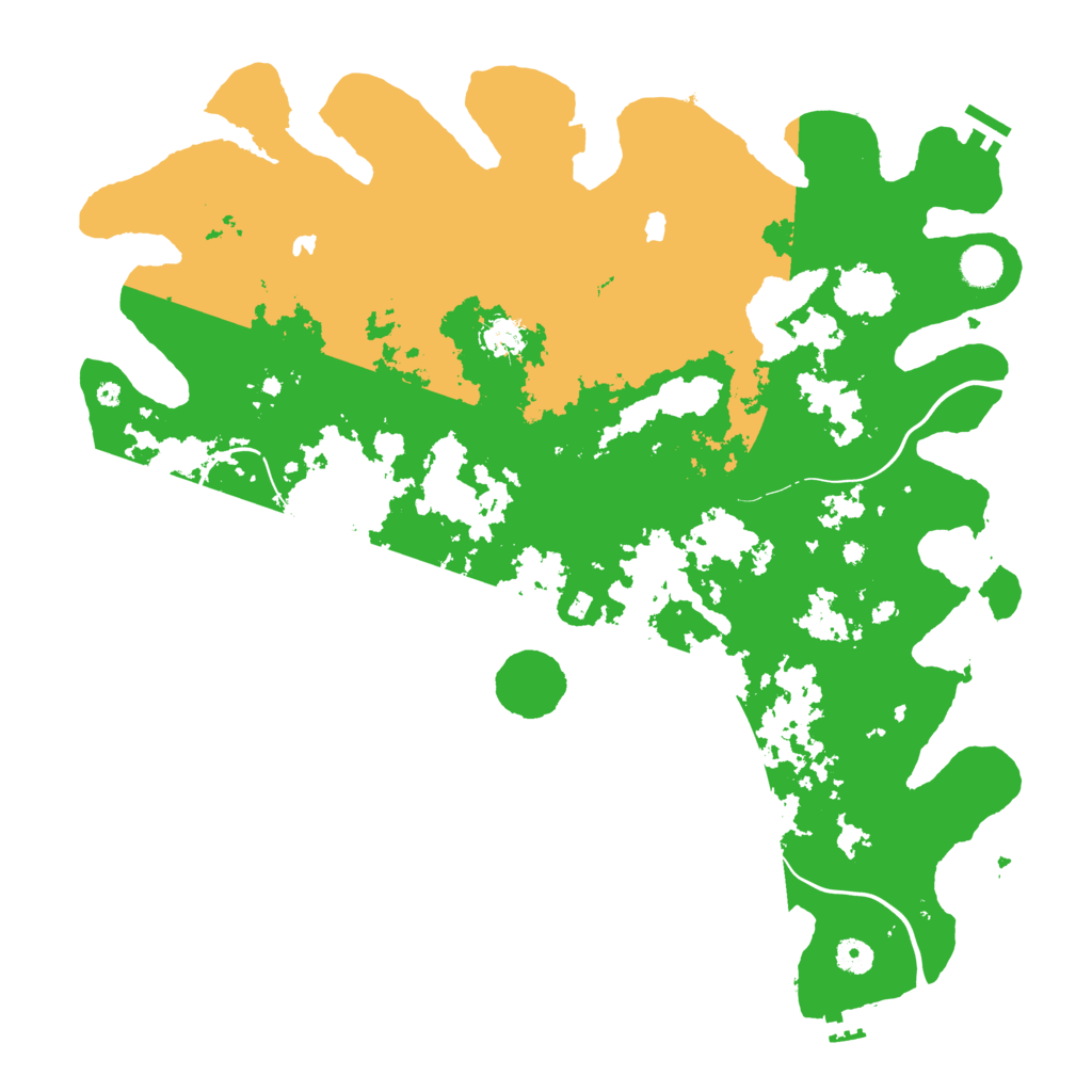 Biome Rust Map: Procedural Map, Size: 4500, Seed: 455847720
