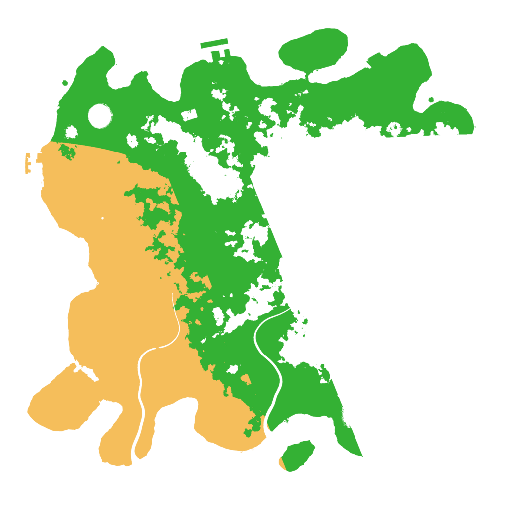 Biome Rust Map: Procedural Map, Size: 3700, Seed: 430567438
