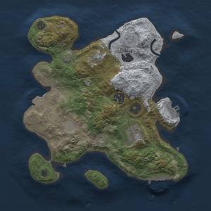 Thumbnail Rust Map: Procedural Map, Size: 2700, Seed: 371626544, 10 Monuments