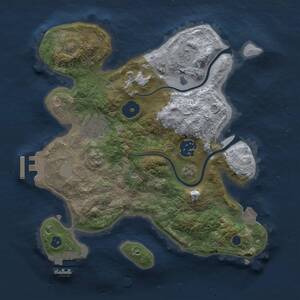 Thumbnail Rust Map: Procedural Map, Size: 2700, Seed: 371626544, 7 Monuments