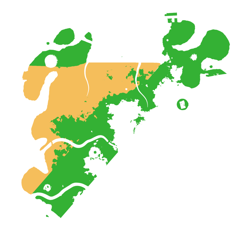 Biome Rust Map: Procedural Map, Size: 3500, Seed: 15983962