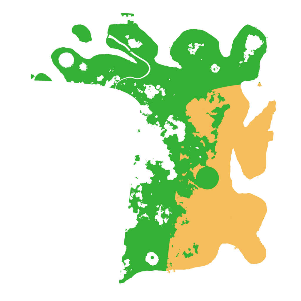 Biome Rust Map: Procedural Map, Size: 3500, Seed: 5109