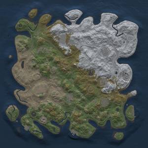 Thumbnail Rust Map: Procedural Map, Size: 4250, Seed: 81237244, 18 Monuments