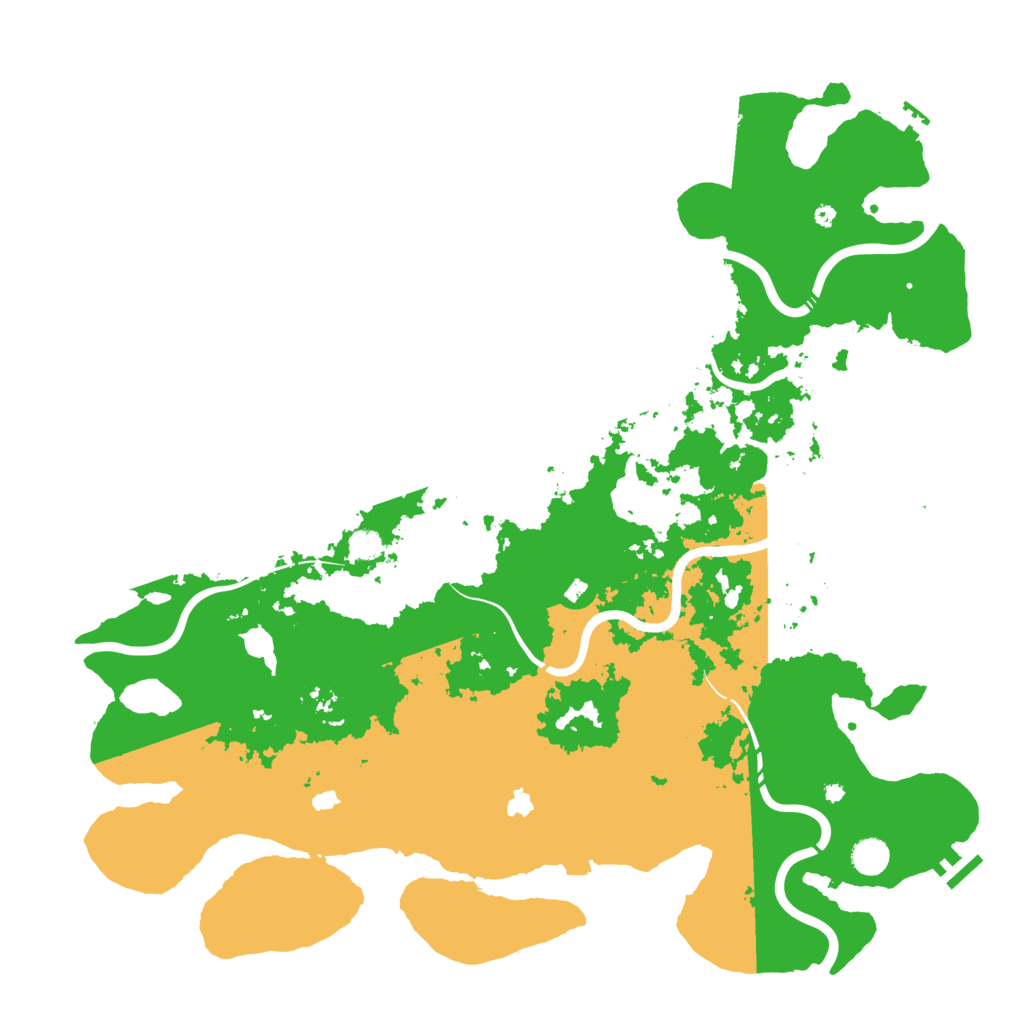 Biome Rust Map: Procedural Map, Size: 4800, Seed: 152756170