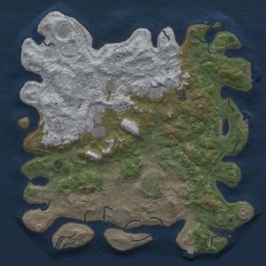 Thumbnail Rust Map: Procedural Map, Size: 4800, Seed: 152756170, 19 Monuments