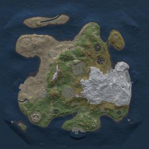 Thumbnail Rust Map: Procedural Map, Size: 3000, Seed: 3221, 12 Monuments