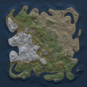 Thumbnail Rust Map: Procedural Map, Size: 4250, Seed: 1962938141, 19 Monuments