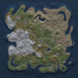 Thumbnail Rust Map: Procedural Map, Size: 4250, Seed: 1962938141, 15 Monuments