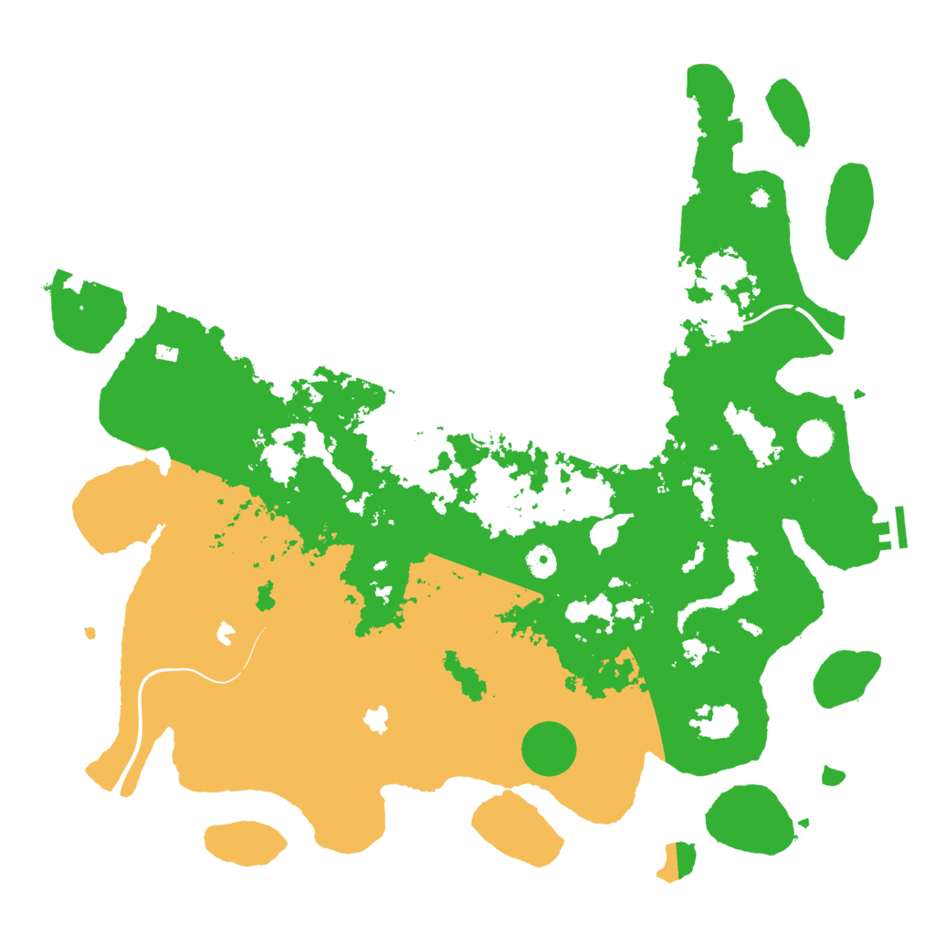 Biome Rust Map: Procedural Map, Size: 4500, Seed: 1887537611