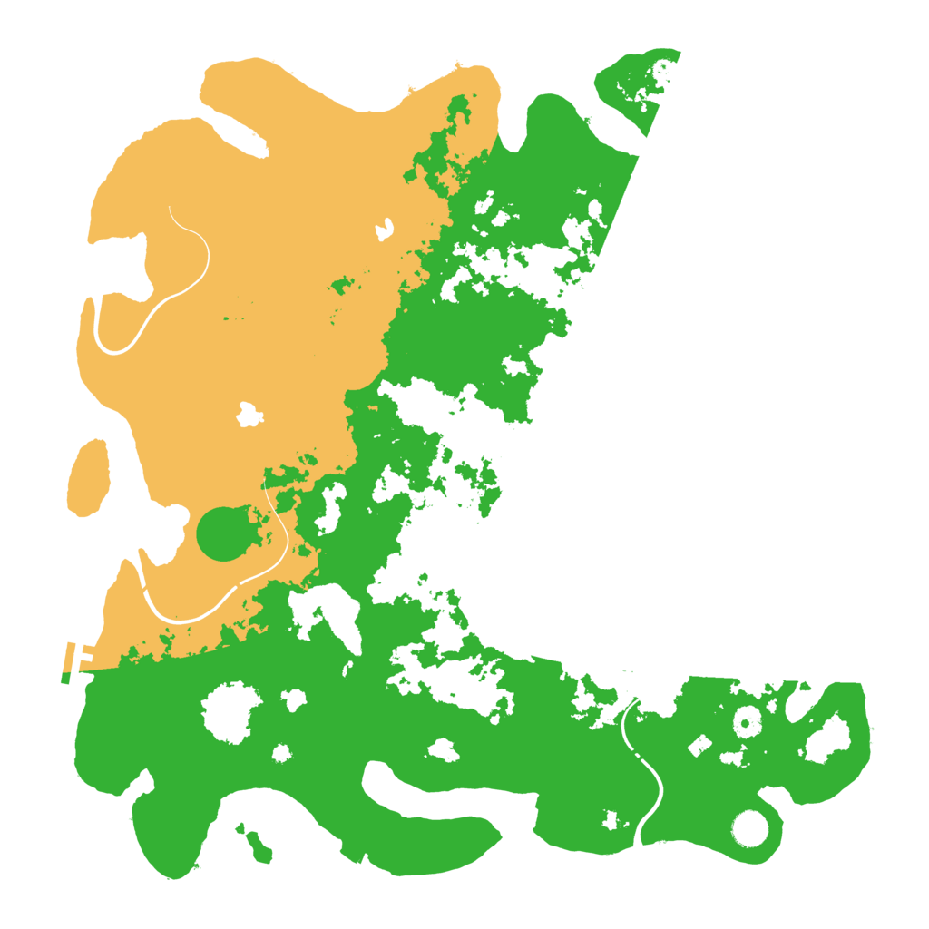 Biome Rust Map: Procedural Map, Size: 4500, Seed: 838820687