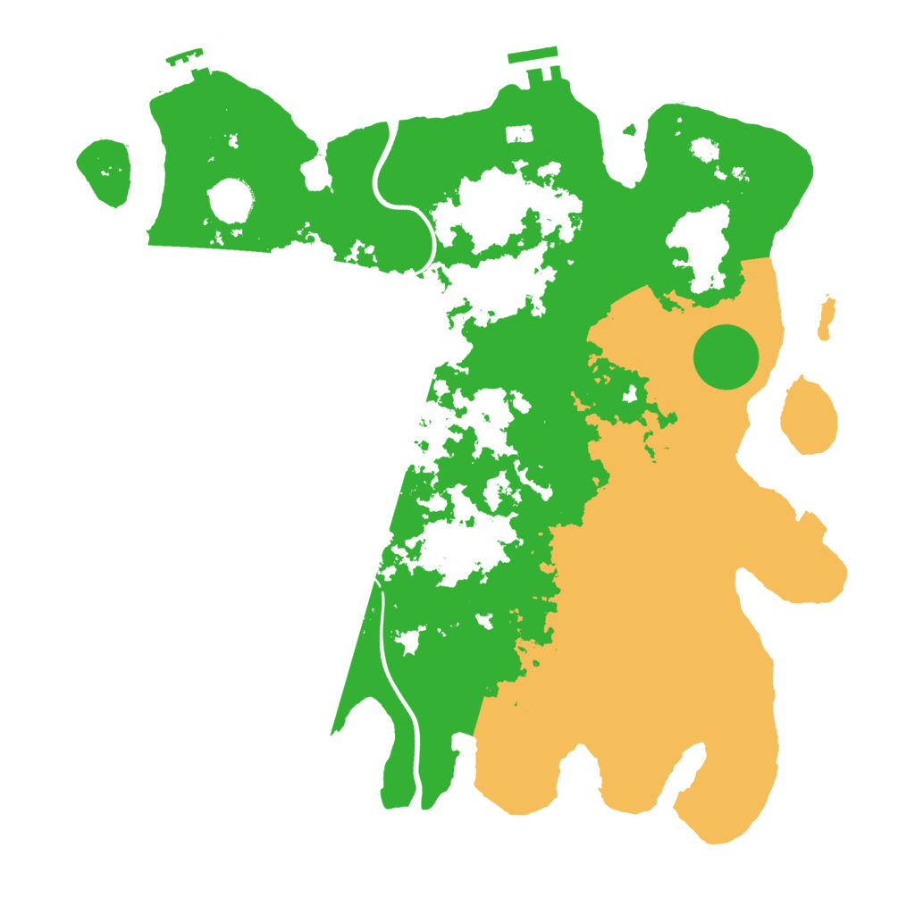 Biome Rust Map: Procedural Map, Size: 3700, Seed: 1254162340