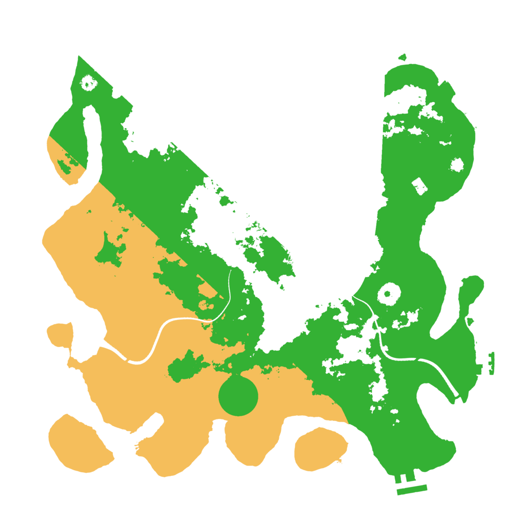 Biome Rust Map: Procedural Map, Size: 3500, Seed: 340116451