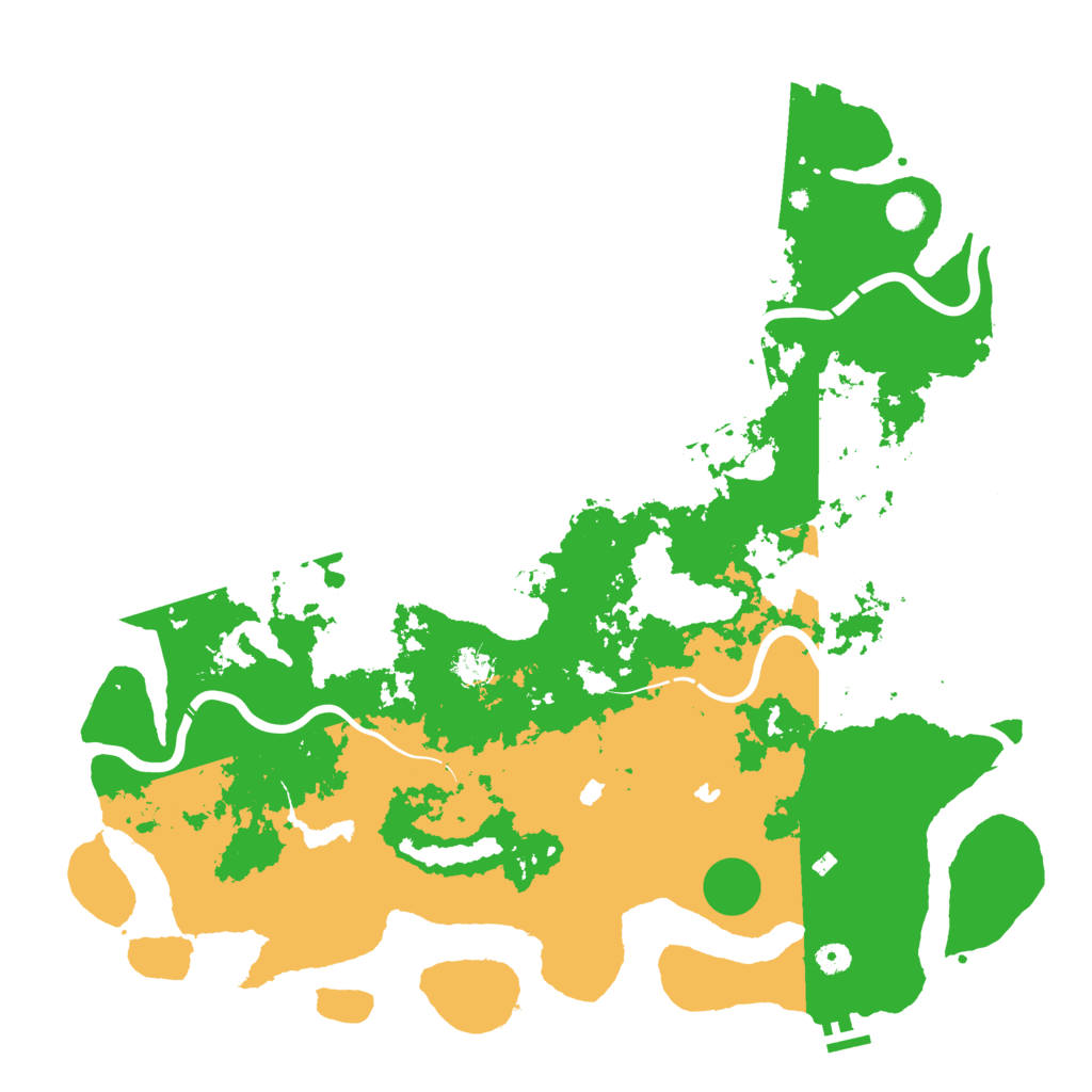Biome Rust Map: Procedural Map, Size: 5000, Seed: 888