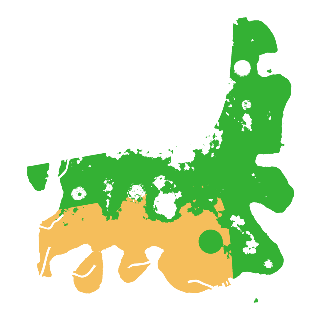 Biome Rust Map: Procedural Map, Size: 3500, Seed: 775615140