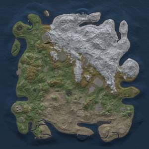 Thumbnail Rust Map: Procedural Map, Size: 4000, Seed: 13829, 17 Monuments