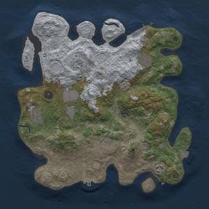 Thumbnail Rust Map: Procedural Map, Size: 3500, Seed: 1823228500, 16 Monuments