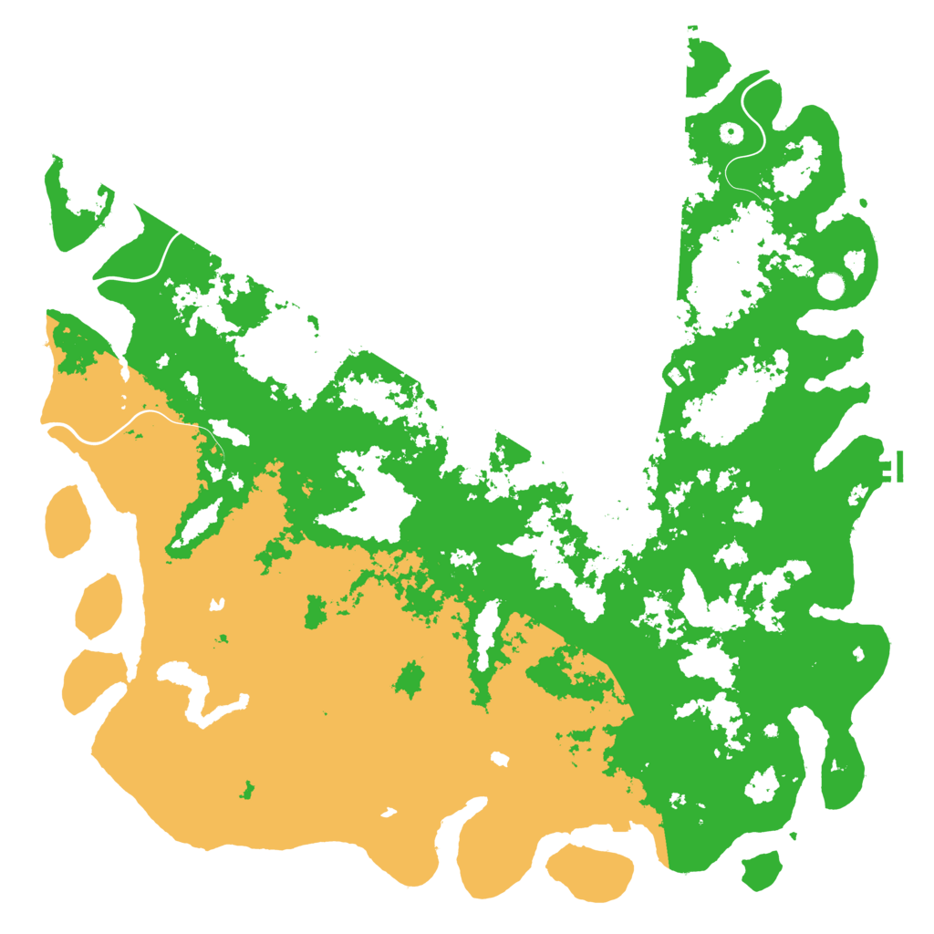 Biome Rust Map: Procedural Map, Size: 6000, Seed: 2013303269