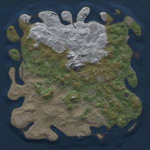 Thumbnail Rust Map: Procedural Map, Size: 5000, Seed: 74658399, 19 Monuments