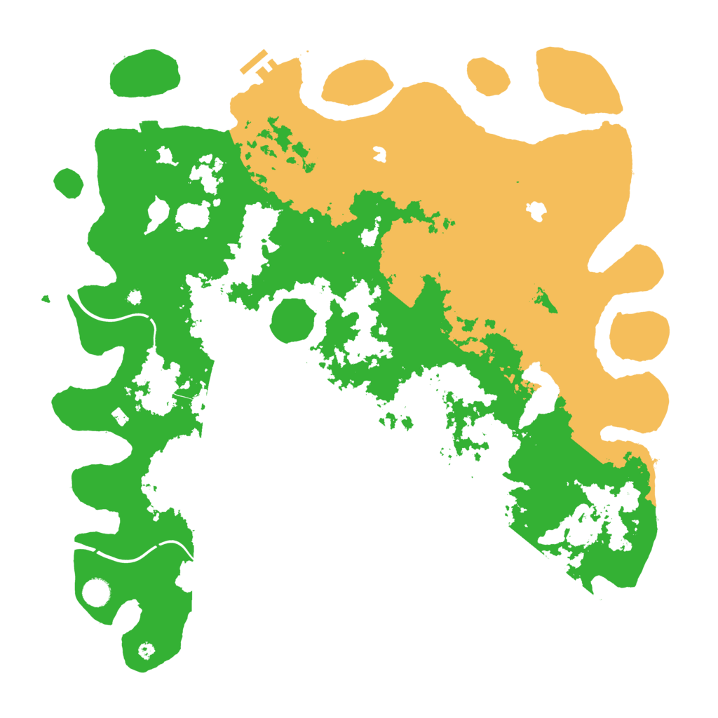 Biome Rust Map: Procedural Map, Size: 4500, Seed: 1764836658