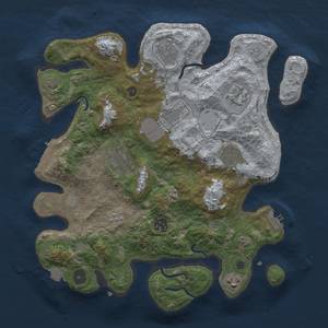 Thumbnail Rust Map: Procedural Map, Size: 3500, Seed: 20737124, 16 Monuments