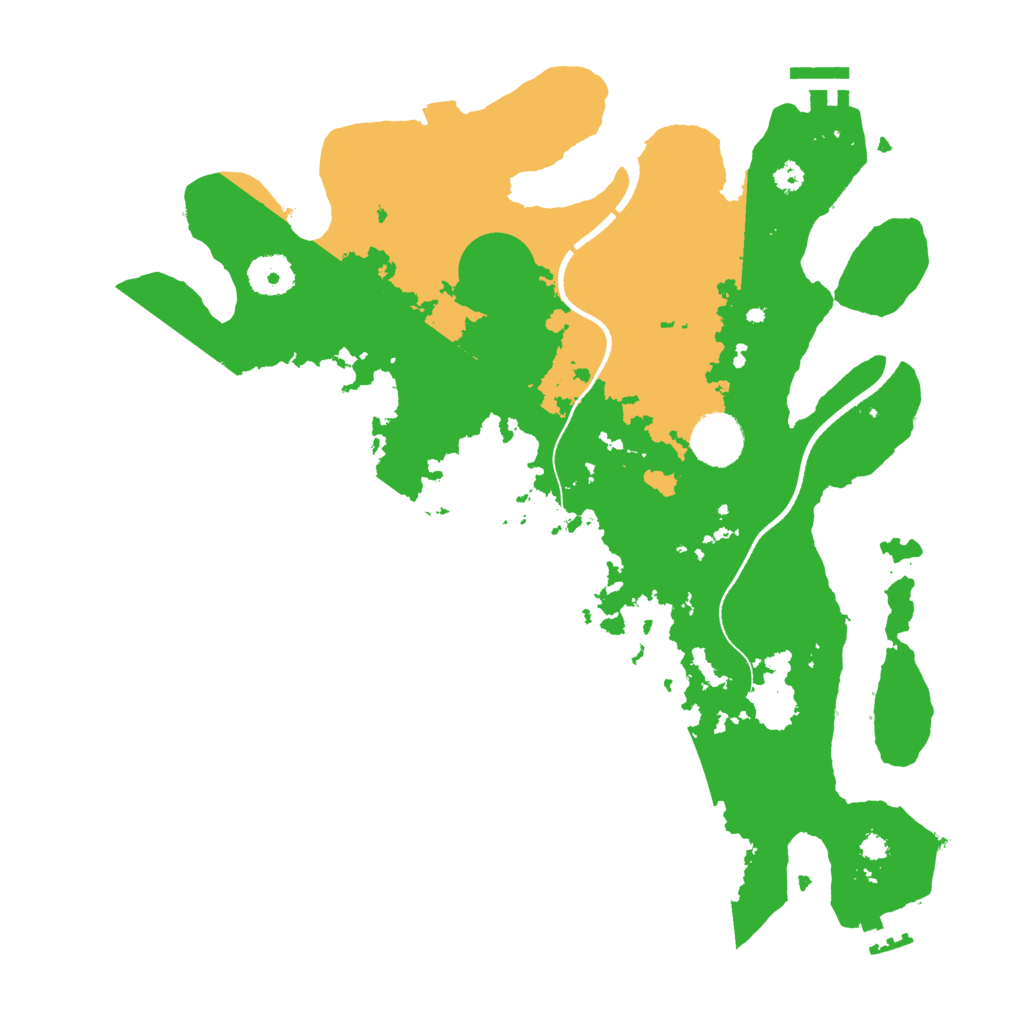 Biome Rust Map: Procedural Map, Size: 3500, Seed: 692688775