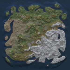 Thumbnail Rust Map: Procedural Map, Size: 4500, Seed: 617718683, 19 Monuments