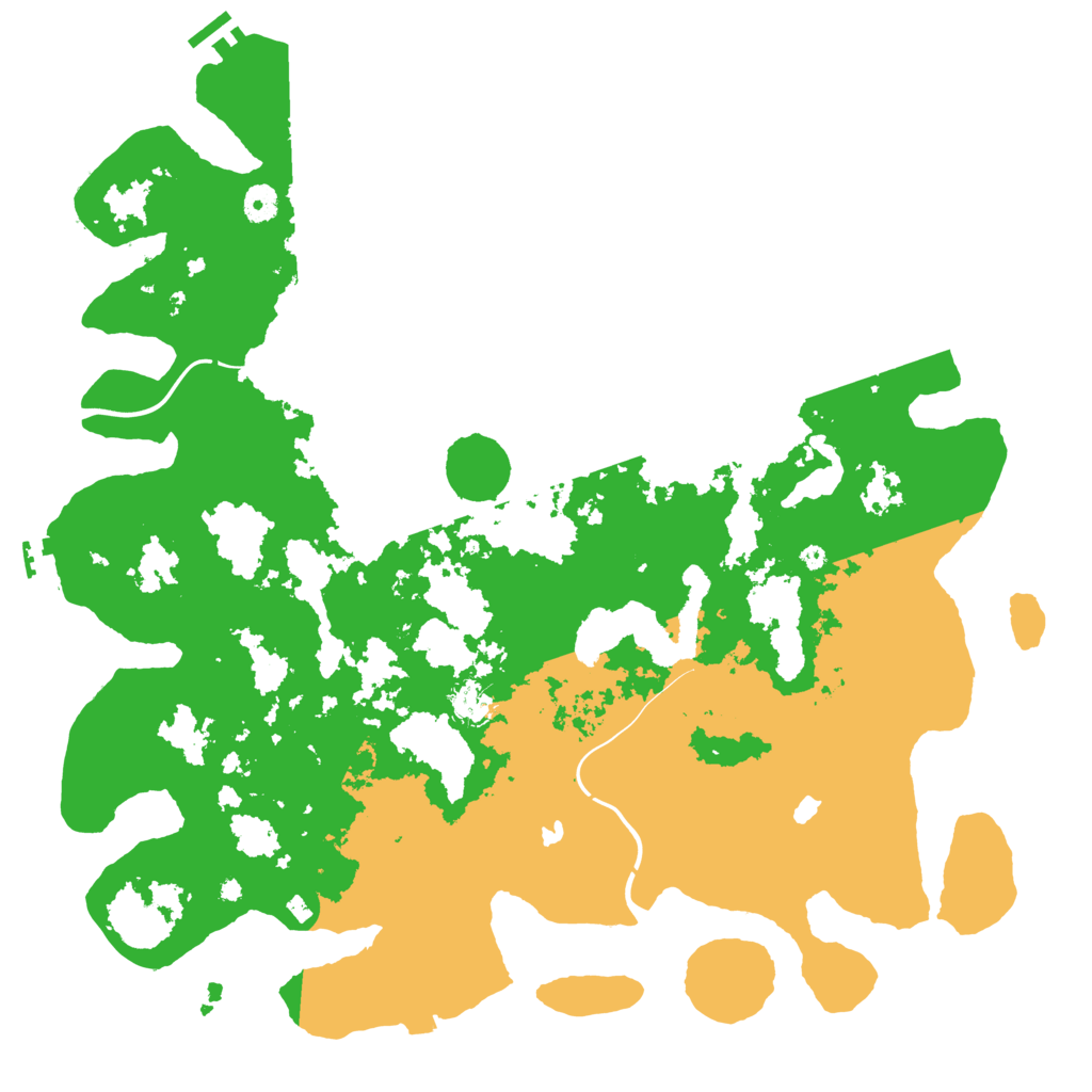 Biome Rust Map: Procedural Map, Size: 4500, Seed: 24577