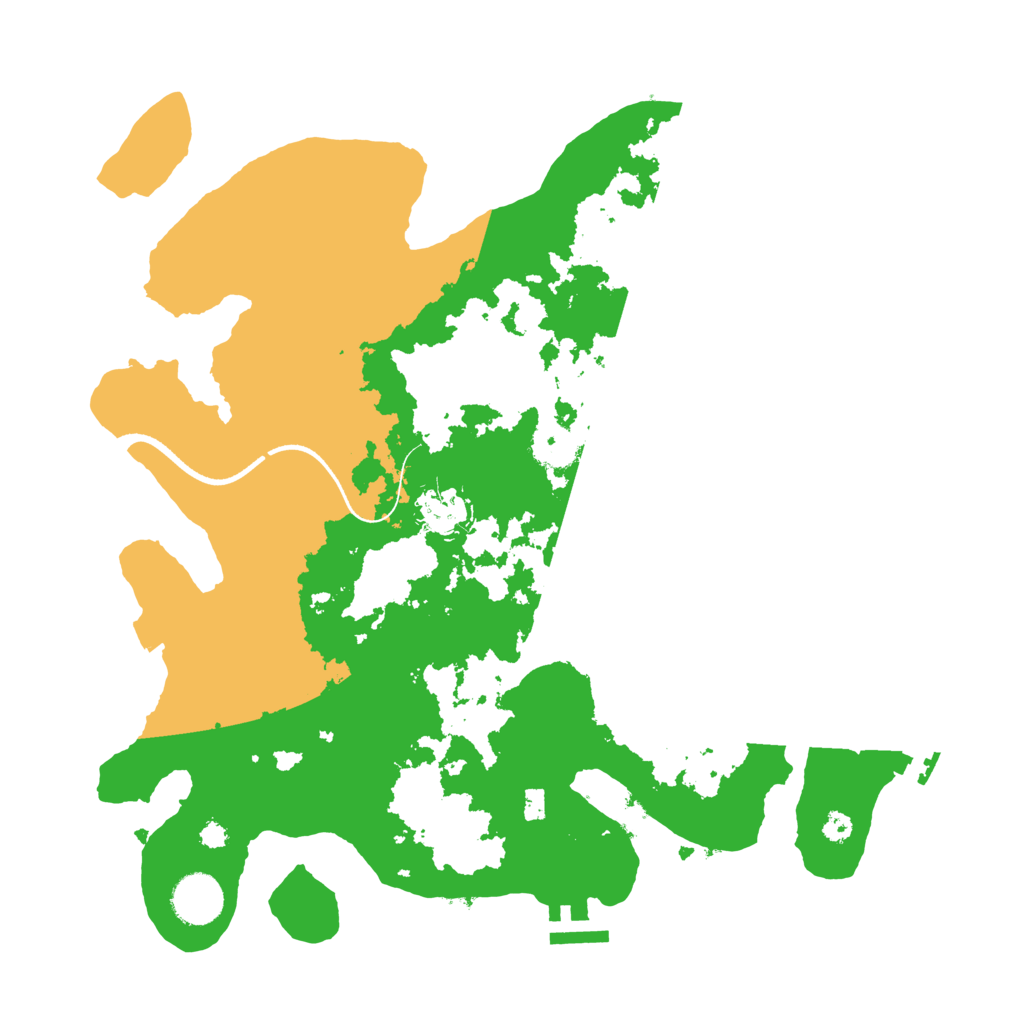 Biome Rust Map: Procedural Map, Size: 3500, Seed: 827966574