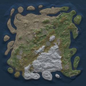 Thumbnail Rust Map: Procedural Map, Size: 4250, Seed: 812140348, 18 Monuments