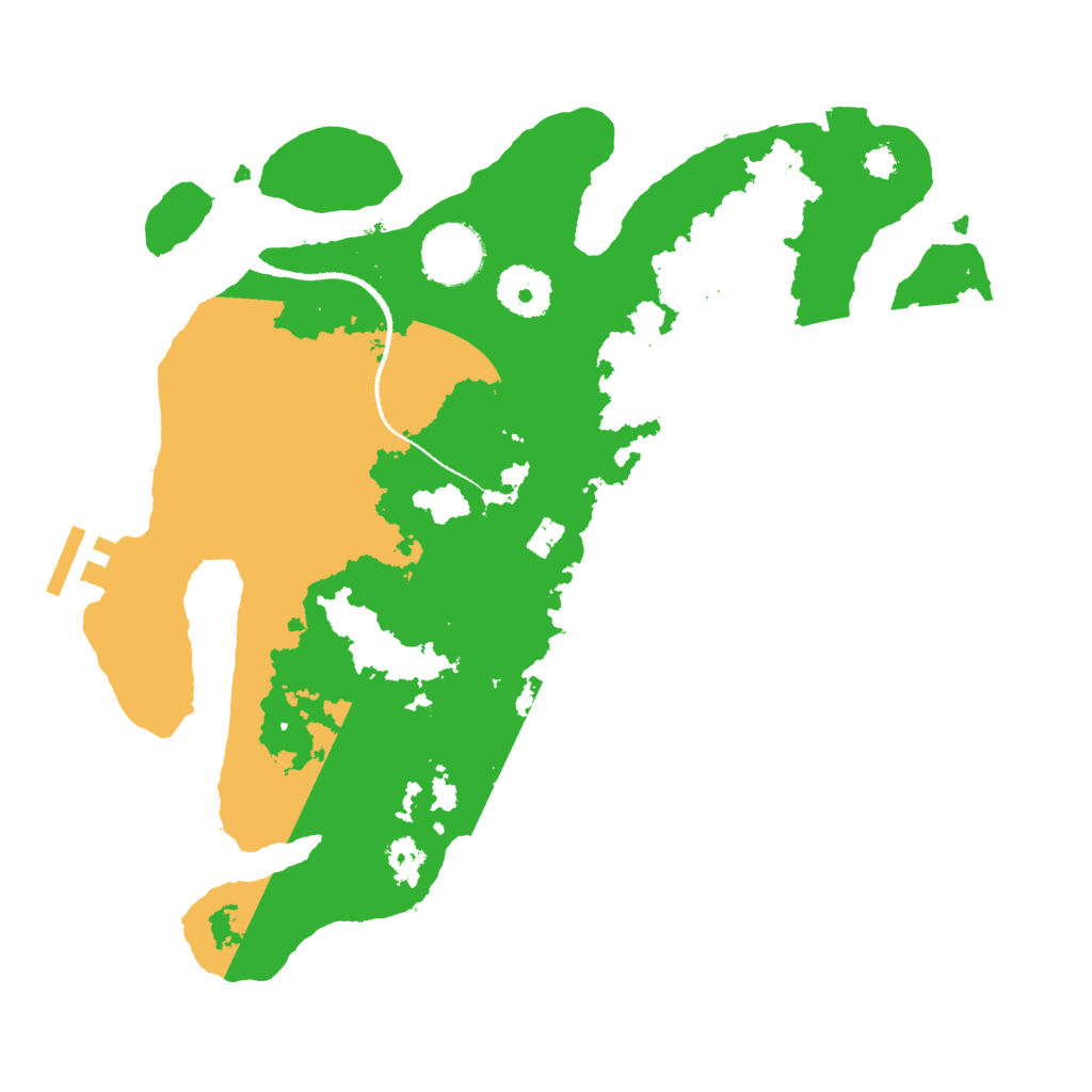 Biome Rust Map: Procedural Map, Size: 3100, Seed: 7392