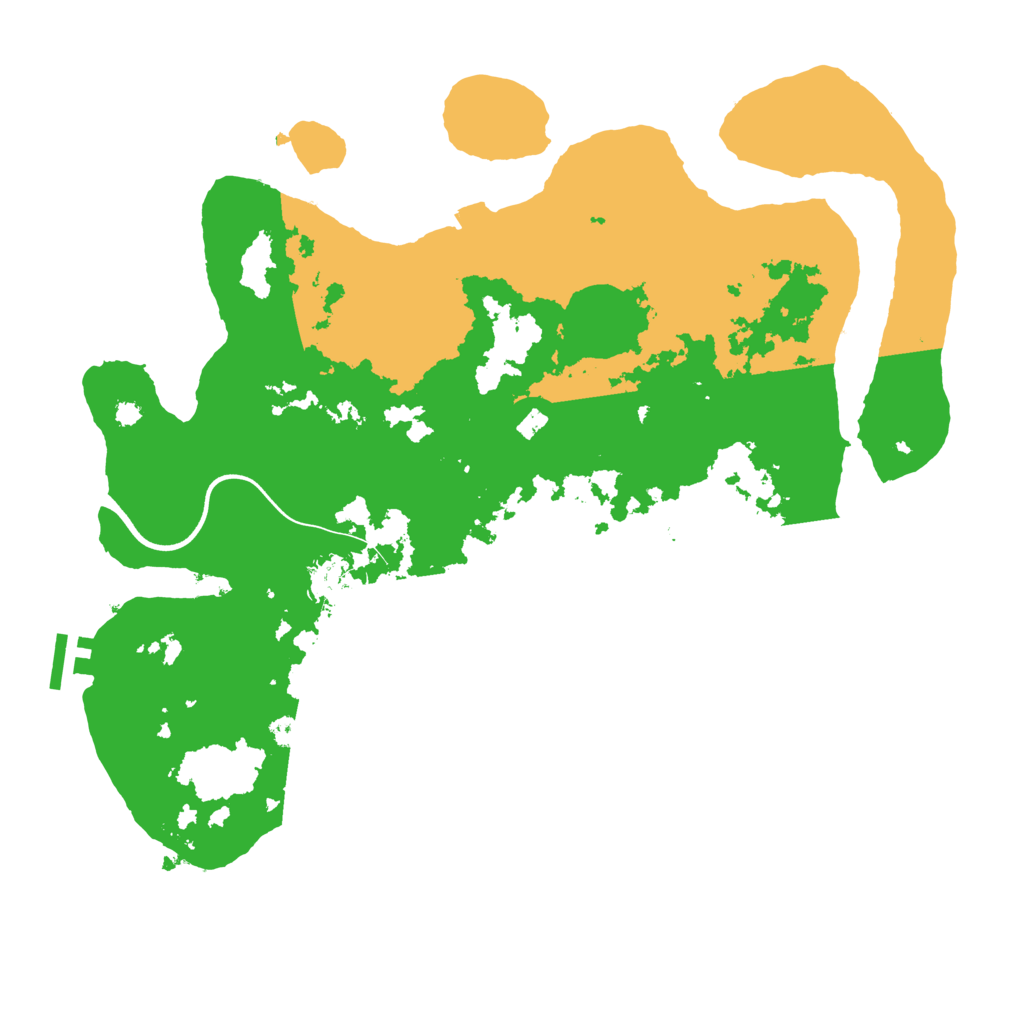 Biome Rust Map: Procedural Map, Size: 3700, Seed: 74927212