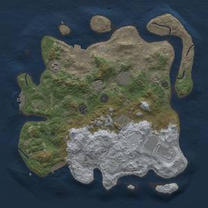 Thumbnail Rust Map: Procedural Map, Size: 3700, Seed: 74927212, 15 Monuments