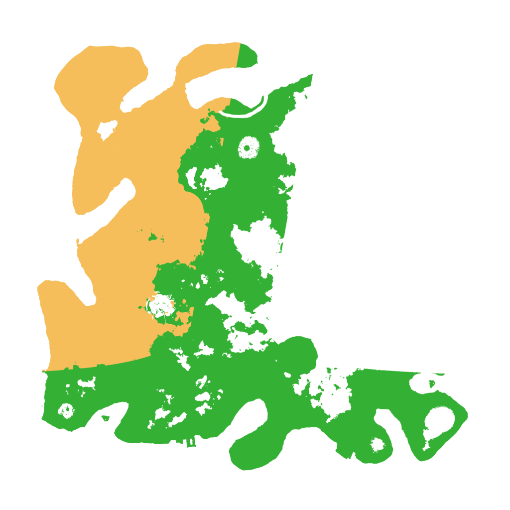 Biome Rust Map: Procedural Map, Size: 3500, Seed: 5124