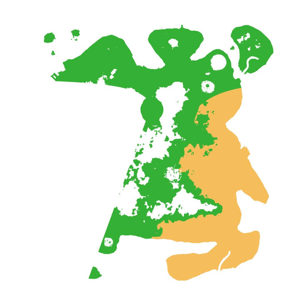 Biome Rust Map: Procedural Map, Size: 3500, Seed: 25120
