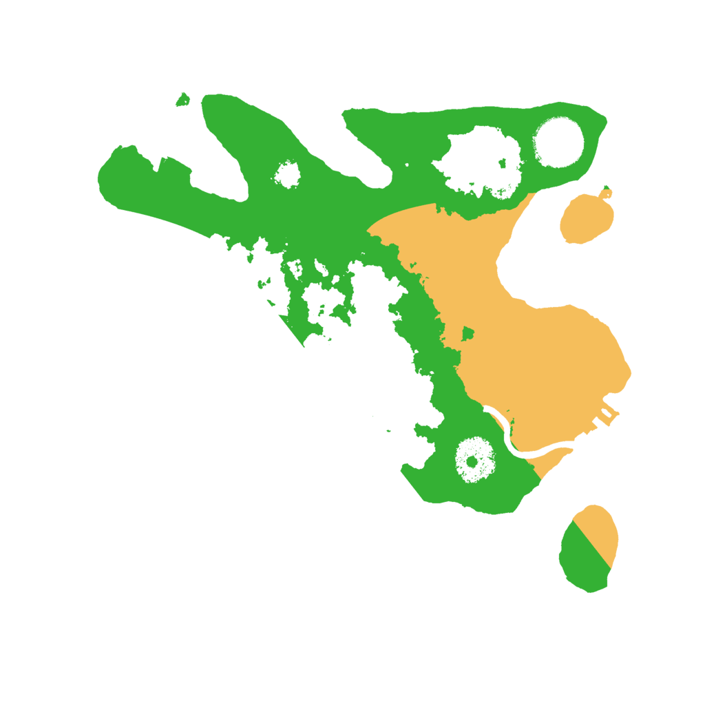 Biome Rust Map: Procedural Map, Size: 2500, Seed: 1598577465