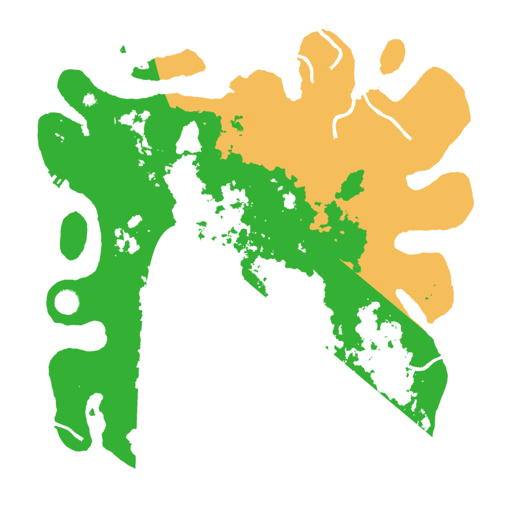 Biome Rust Map: Procedural Map, Size: 3650, Seed: 696255